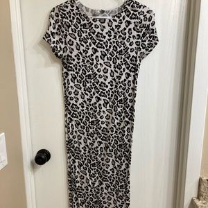 ASOS animal print maternity dress
